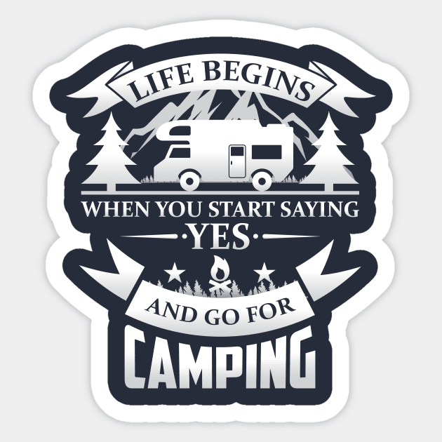 Life Begins Sticker by POD Anytime